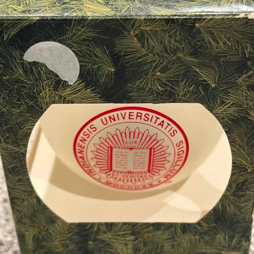 Indiana University Holiday Ornament‎ - White